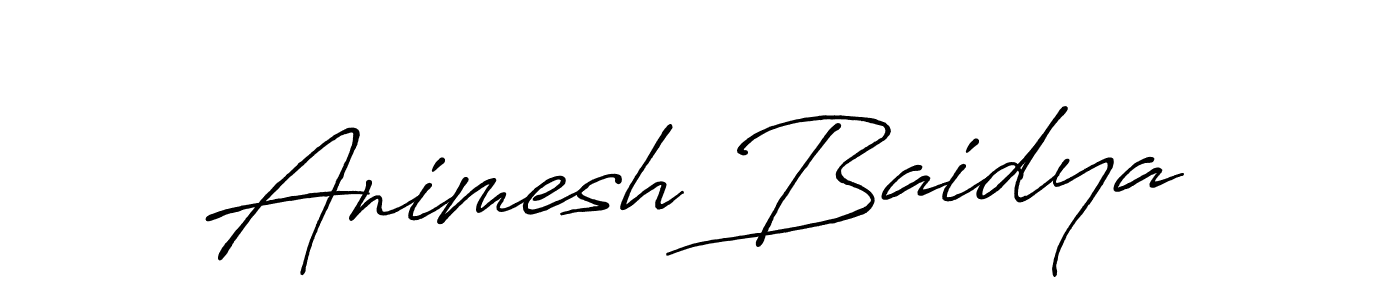 How to make Animesh Baidya name signature. Use Antro_Vectra_Bolder style for creating short signs online. This is the latest handwritten sign. Animesh Baidya signature style 7 images and pictures png