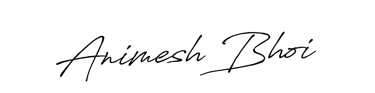 Use a signature maker to create a handwritten signature online. With this signature software, you can design (Antro_Vectra_Bolder) your own signature for name Animesh Bhoi. Animesh Bhoi signature style 7 images and pictures png