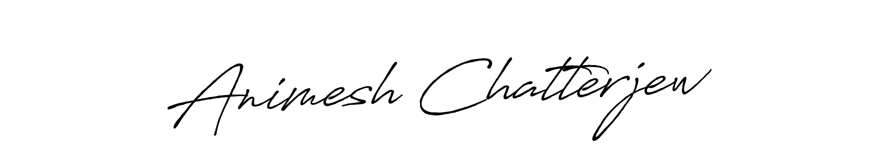 Create a beautiful signature design for name Animesh Chatterjew. With this signature (Antro_Vectra_Bolder) fonts, you can make a handwritten signature for free. Animesh Chatterjew signature style 7 images and pictures png