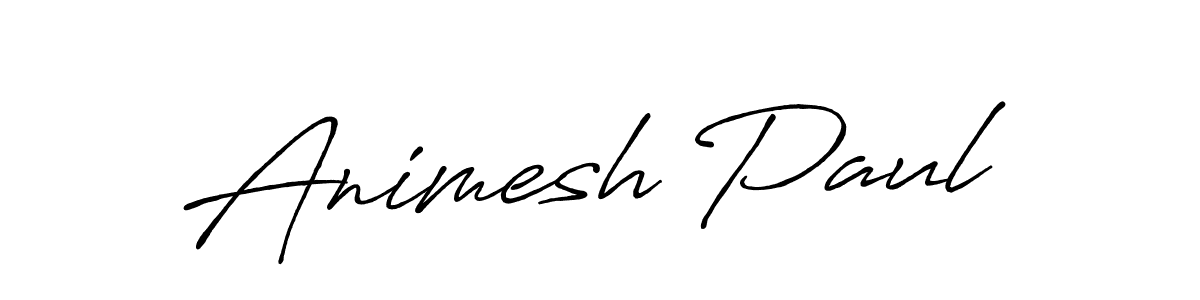 Make a beautiful signature design for name Animesh Paul. With this signature (Antro_Vectra_Bolder) style, you can create a handwritten signature for free. Animesh Paul signature style 7 images and pictures png