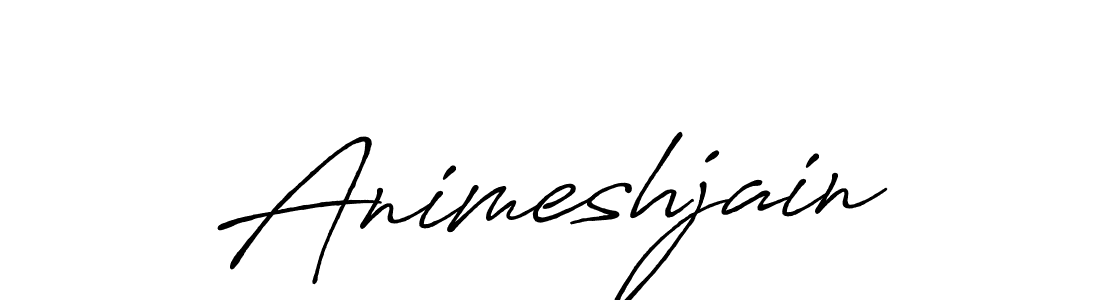 Create a beautiful signature design for name Animeshjain. With this signature (Antro_Vectra_Bolder) fonts, you can make a handwritten signature for free. Animeshjain signature style 7 images and pictures png