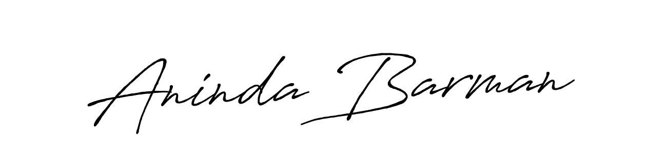 Make a beautiful signature design for name Aninda Barman. With this signature (Antro_Vectra_Bolder) style, you can create a handwritten signature for free. Aninda Barman signature style 7 images and pictures png