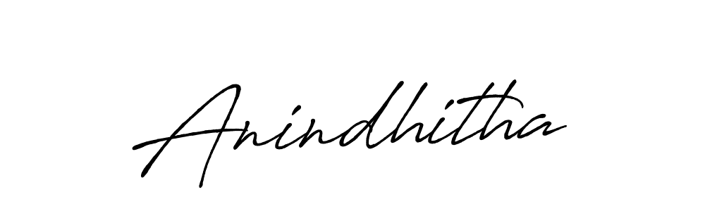 Anindhitha stylish signature style. Best Handwritten Sign (Antro_Vectra_Bolder) for my name. Handwritten Signature Collection Ideas for my name Anindhitha. Anindhitha signature style 7 images and pictures png