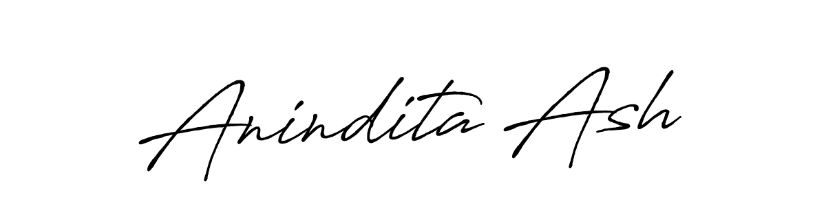 How to make Anindita Ash signature? Antro_Vectra_Bolder is a professional autograph style. Create handwritten signature for Anindita Ash name. Anindita Ash signature style 7 images and pictures png
