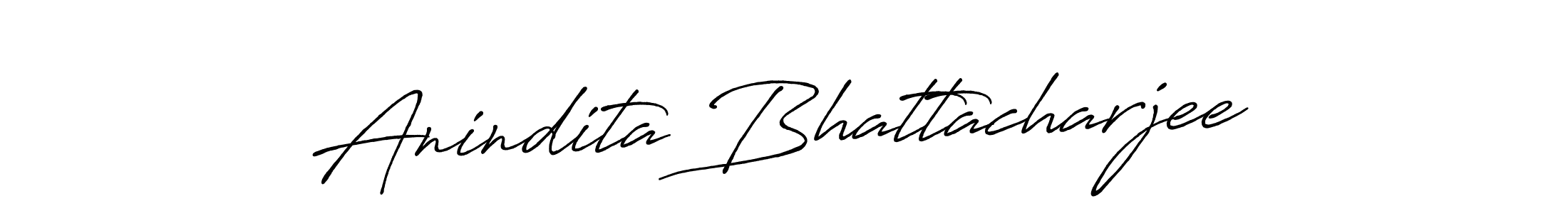 Make a beautiful signature design for name Anindita Bhattacharjee. With this signature (Antro_Vectra_Bolder) style, you can create a handwritten signature for free. Anindita Bhattacharjee signature style 7 images and pictures png