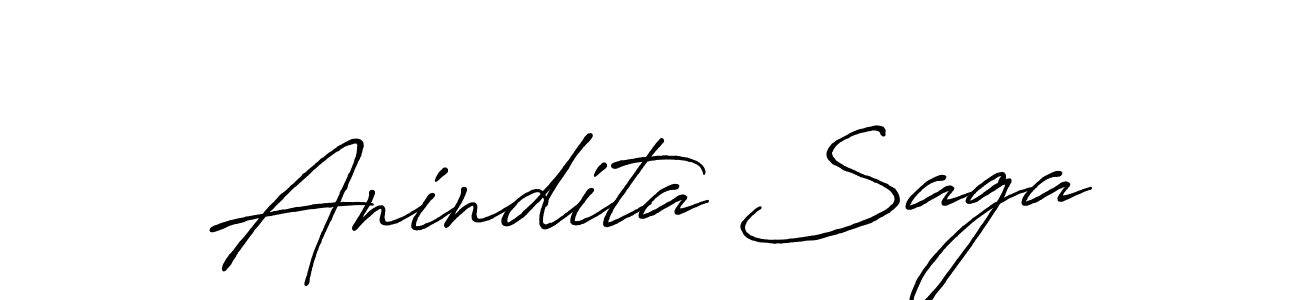 Use a signature maker to create a handwritten signature online. With this signature software, you can design (Antro_Vectra_Bolder) your own signature for name Anindita Saga. Anindita Saga signature style 7 images and pictures png