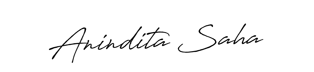 Use a signature maker to create a handwritten signature online. With this signature software, you can design (Antro_Vectra_Bolder) your own signature for name Anindita Saha. Anindita Saha signature style 7 images and pictures png