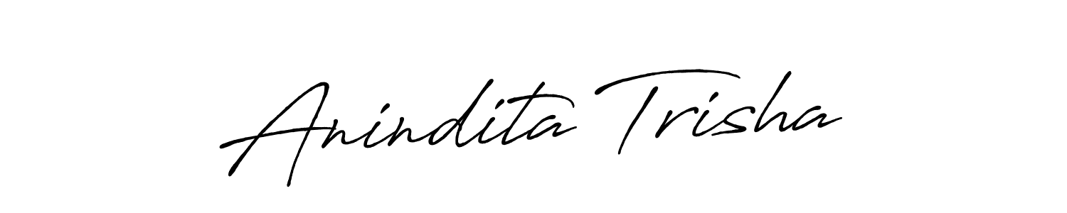 You can use this online signature creator to create a handwritten signature for the name Anindita Trisha. This is the best online autograph maker. Anindita Trisha signature style 7 images and pictures png