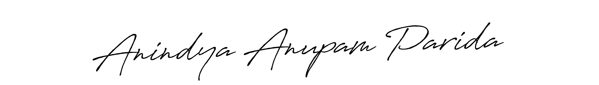 Make a beautiful signature design for name Anindya Anupam Parida. With this signature (Antro_Vectra_Bolder) style, you can create a handwritten signature for free. Anindya Anupam Parida signature style 7 images and pictures png