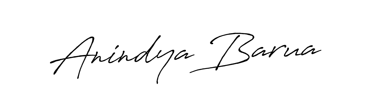 Use a signature maker to create a handwritten signature online. With this signature software, you can design (Antro_Vectra_Bolder) your own signature for name Anindya Barua. Anindya Barua signature style 7 images and pictures png