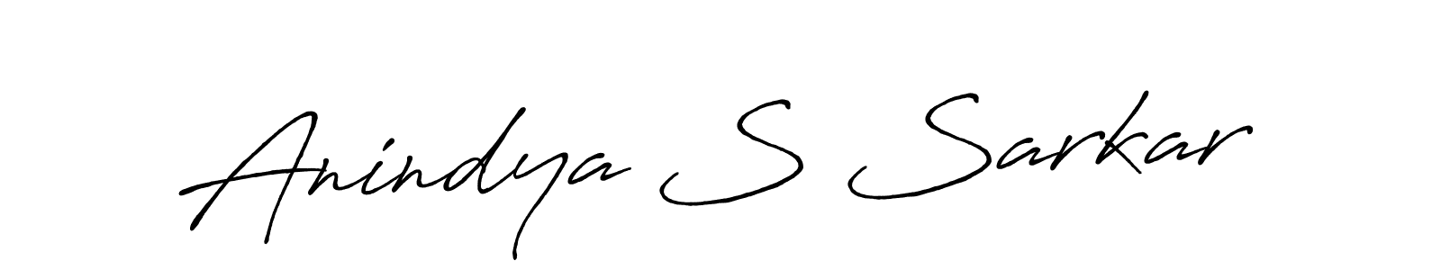 How to make Anindya S Sarkar signature? Antro_Vectra_Bolder is a professional autograph style. Create handwritten signature for Anindya S Sarkar name. Anindya S Sarkar signature style 7 images and pictures png