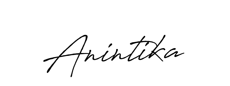 Create a beautiful signature design for name Anintika. With this signature (Antro_Vectra_Bolder) fonts, you can make a handwritten signature for free. Anintika signature style 7 images and pictures png