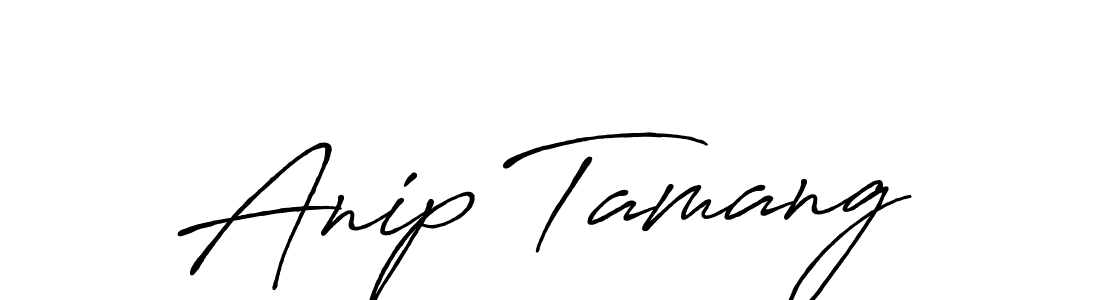 Similarly Antro_Vectra_Bolder is the best handwritten signature design. Signature creator online .You can use it as an online autograph creator for name Anip Tamang. Anip Tamang signature style 7 images and pictures png