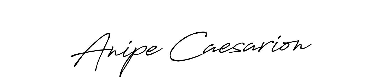 Design your own signature with our free online signature maker. With this signature software, you can create a handwritten (Antro_Vectra_Bolder) signature for name Anipe Caesarion. Anipe Caesarion signature style 7 images and pictures png