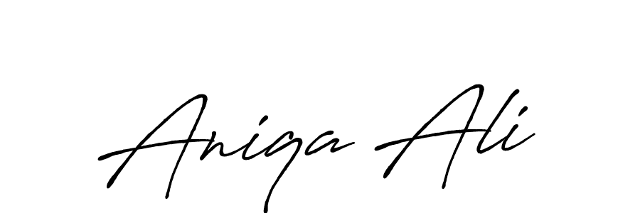 The best way (Antro_Vectra_Bolder) to make a short signature is to pick only two or three words in your name. The name Aniqa Ali include a total of six letters. For converting this name. Aniqa Ali signature style 7 images and pictures png