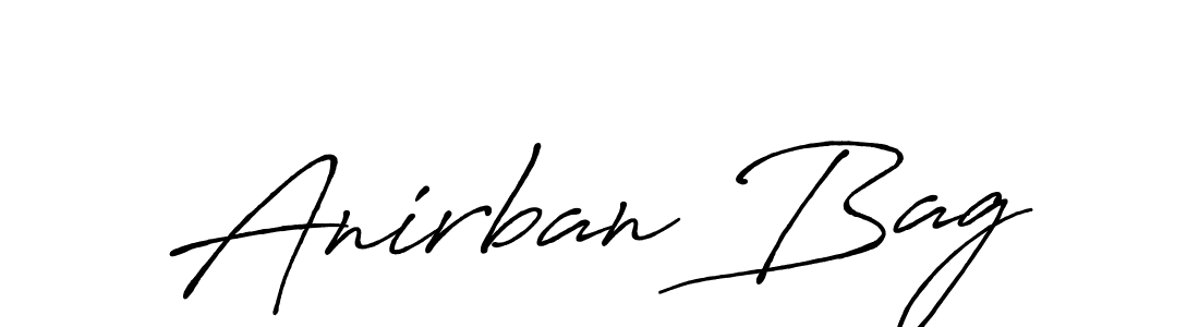 Create a beautiful signature design for name Anirban Bag. With this signature (Antro_Vectra_Bolder) fonts, you can make a handwritten signature for free. Anirban Bag signature style 7 images and pictures png