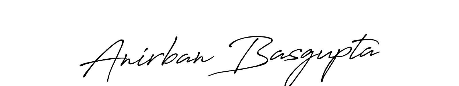 How to make Anirban Basgupta name signature. Use Antro_Vectra_Bolder style for creating short signs online. This is the latest handwritten sign. Anirban Basgupta signature style 7 images and pictures png