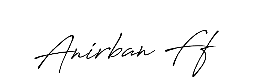 Use a signature maker to create a handwritten signature online. With this signature software, you can design (Antro_Vectra_Bolder) your own signature for name Anirban Ff. Anirban Ff signature style 7 images and pictures png