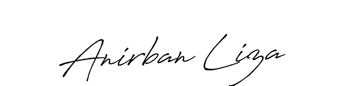 Design your own signature with our free online signature maker. With this signature software, you can create a handwritten (Antro_Vectra_Bolder) signature for name Anirban Liza. Anirban Liza signature style 7 images and pictures png