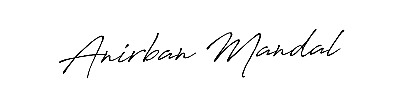 How to make Anirban Mandal name signature. Use Antro_Vectra_Bolder style for creating short signs online. This is the latest handwritten sign. Anirban Mandal signature style 7 images and pictures png