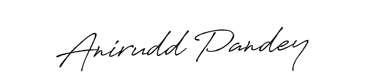 Use a signature maker to create a handwritten signature online. With this signature software, you can design (Antro_Vectra_Bolder) your own signature for name Anirudd Pandey. Anirudd Pandey signature style 7 images and pictures png