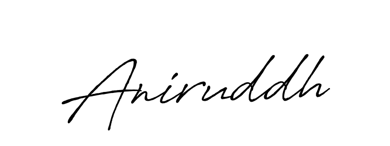 How to make Aniruddh name signature. Use Antro_Vectra_Bolder style for creating short signs online. This is the latest handwritten sign. Aniruddh signature style 7 images and pictures png