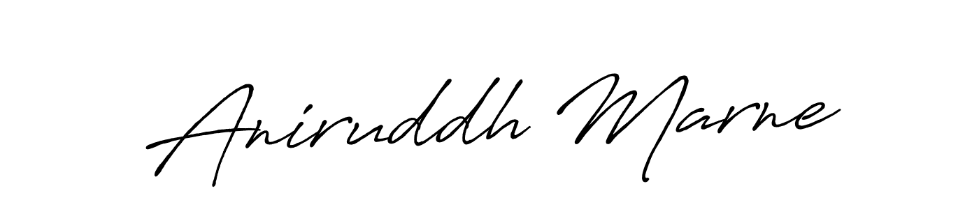 Design your own signature with our free online signature maker. With this signature software, you can create a handwritten (Antro_Vectra_Bolder) signature for name Aniruddh Marne. Aniruddh Marne signature style 7 images and pictures png