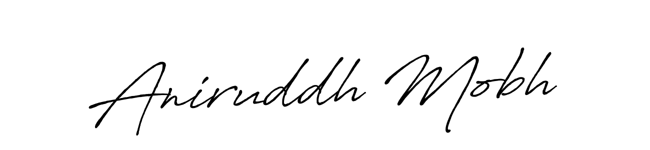 How to Draw Aniruddh Mobh signature style? Antro_Vectra_Bolder is a latest design signature styles for name Aniruddh Mobh. Aniruddh Mobh signature style 7 images and pictures png