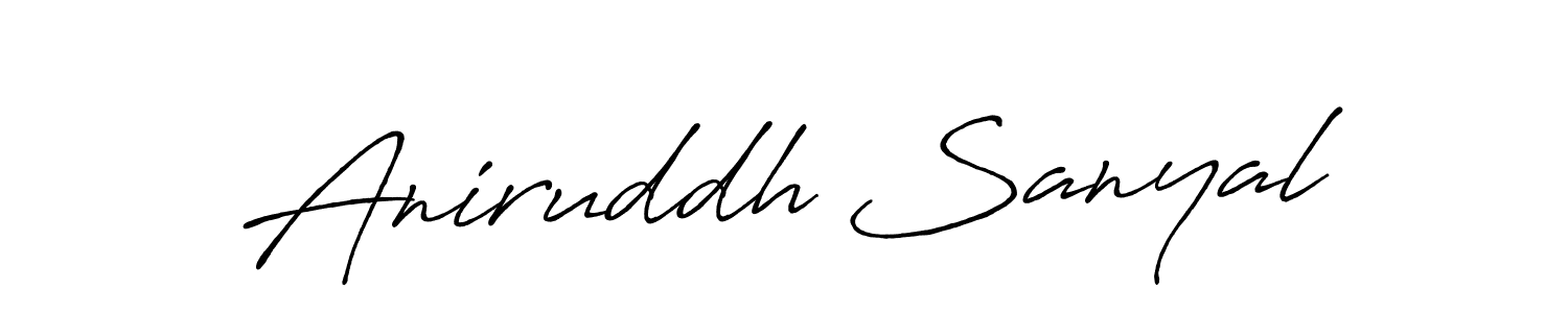 Here are the top 10 professional signature styles for the name Aniruddh Sanyal. These are the best autograph styles you can use for your name. Aniruddh Sanyal signature style 7 images and pictures png