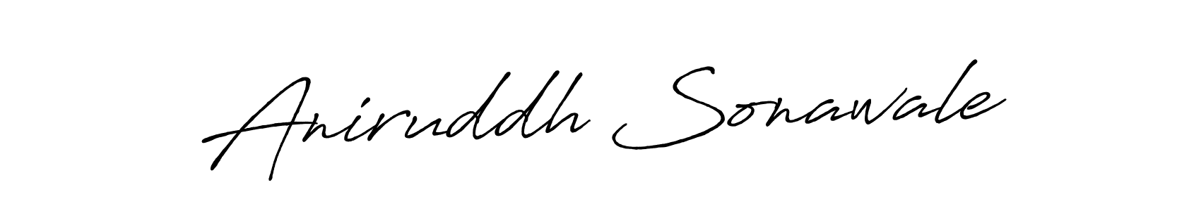 Design your own signature with our free online signature maker. With this signature software, you can create a handwritten (Antro_Vectra_Bolder) signature for name Aniruddh Sonawale. Aniruddh Sonawale signature style 7 images and pictures png
