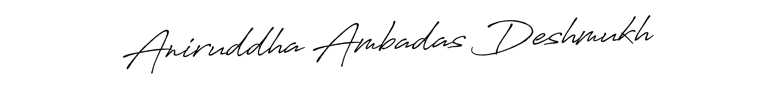 Use a signature maker to create a handwritten signature online. With this signature software, you can design (Antro_Vectra_Bolder) your own signature for name Aniruddha Ambadas Deshmukh. Aniruddha Ambadas Deshmukh signature style 7 images and pictures png