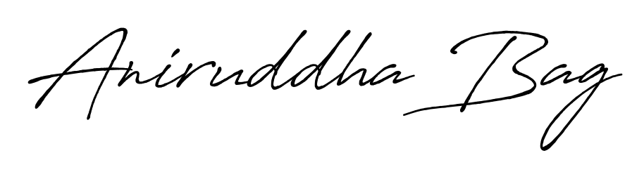A classic penmanship look for Aniruddha Bag. The Antro_Vectra_Bolder font brings timeless elegance and confidence to every signed document. Aniruddha Bag signature style 7 images and pictures png