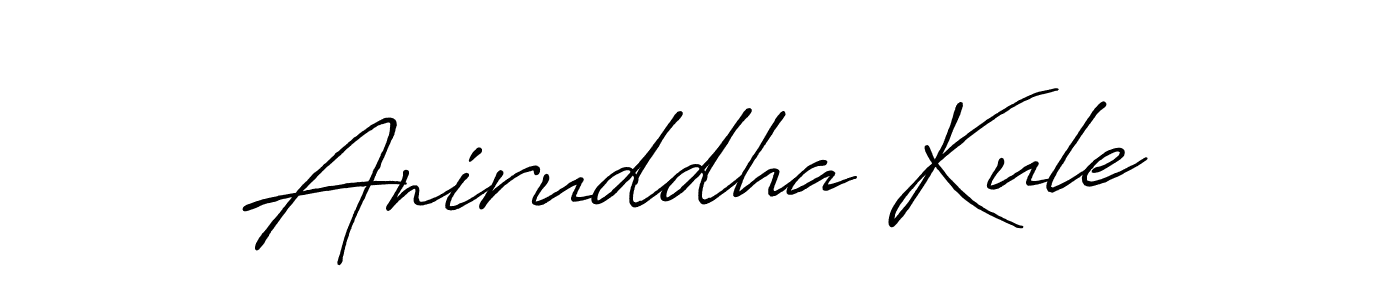 Use a signature maker to create a handwritten signature online. With this signature software, you can design (Antro_Vectra_Bolder) your own signature for name Aniruddha Kule. Aniruddha Kule signature style 7 images and pictures png