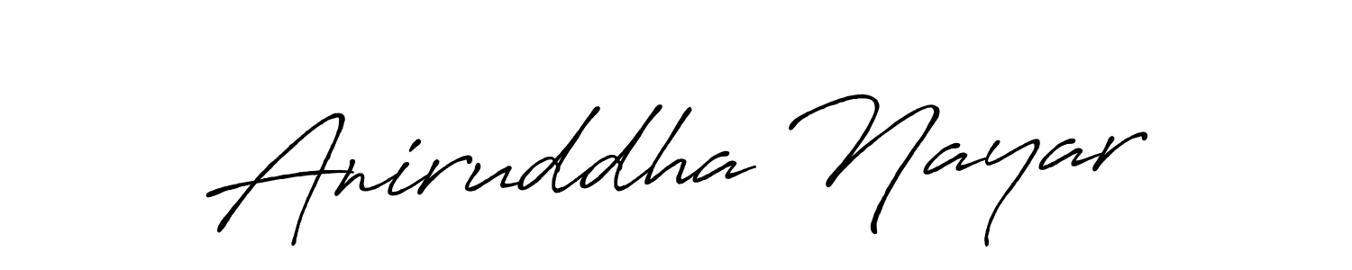 Aniruddha Nayar stylish signature style. Best Handwritten Sign (Antro_Vectra_Bolder) for my name. Handwritten Signature Collection Ideas for my name Aniruddha Nayar. Aniruddha Nayar signature style 7 images and pictures png