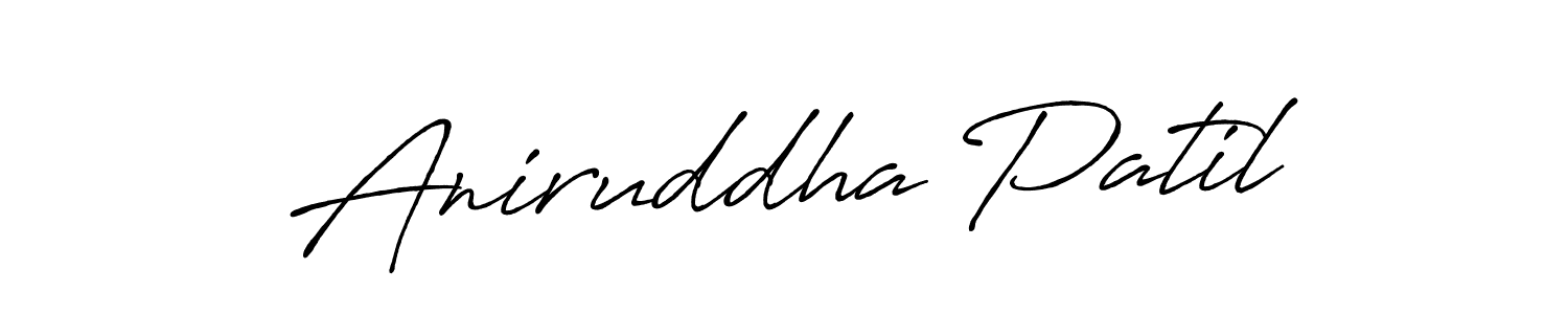 Use a signature maker to create a handwritten signature online. With this signature software, you can design (Antro_Vectra_Bolder) your own signature for name Aniruddha Patil. Aniruddha Patil signature style 7 images and pictures png