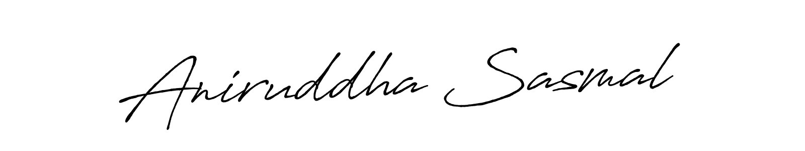 The best way (Antro_Vectra_Bolder) to make a short signature is to pick only two or three words in your name. The name Aniruddha Sasmal include a total of six letters. For converting this name. Aniruddha Sasmal signature style 7 images and pictures png