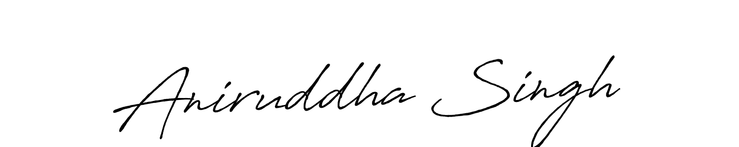 Make a beautiful signature design for name Aniruddha Singh. Use this online signature maker to create a handwritten signature for free. Aniruddha Singh signature style 7 images and pictures png