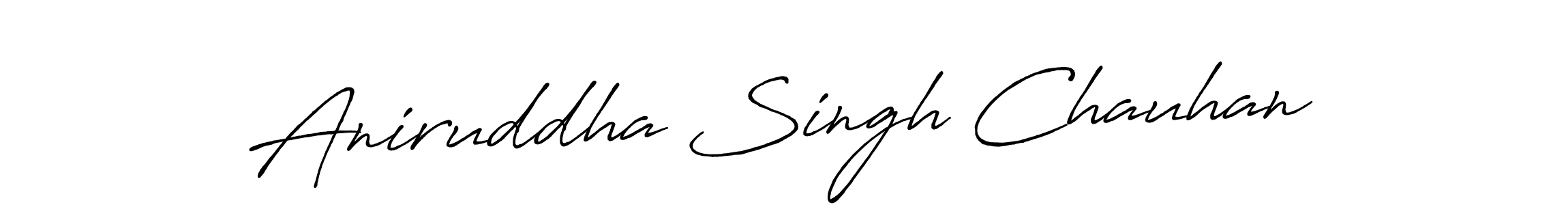 Antro_Vectra_Bolder is a professional signature style that is perfect for those who want to add a touch of class to their signature. It is also a great choice for those who want to make their signature more unique. Get Aniruddha Singh Chauhan name to fancy signature for free. Aniruddha Singh Chauhan signature style 7 images and pictures png