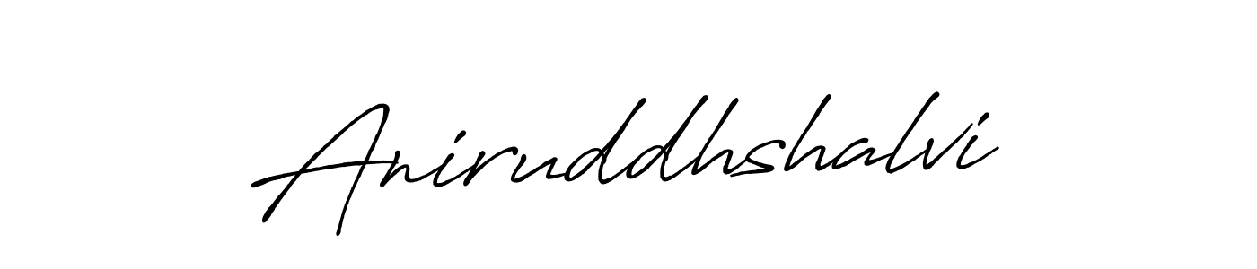 Use a signature maker to create a handwritten signature online. With this signature software, you can design (Antro_Vectra_Bolder) your own signature for name Aniruddhshalvi. Aniruddhshalvi signature style 7 images and pictures png