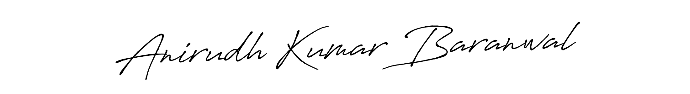 Anirudh Kumar Baranwal stylish signature style. Best Handwritten Sign (Antro_Vectra_Bolder) for my name. Handwritten Signature Collection Ideas for my name Anirudh Kumar Baranwal. Anirudh Kumar Baranwal signature style 7 images and pictures png