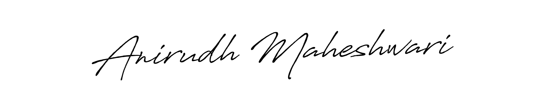 The best way (Antro_Vectra_Bolder) to make a short signature is to pick only two or three words in your name. The name Anirudh Maheshwari include a total of six letters. For converting this name. Anirudh Maheshwari signature style 7 images and pictures png