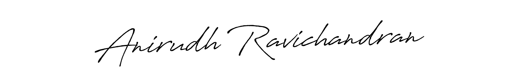 Create a beautiful signature design for name Anirudh Ravichandran. With this signature (Antro_Vectra_Bolder) fonts, you can make a handwritten signature for free. Anirudh Ravichandran signature style 7 images and pictures png