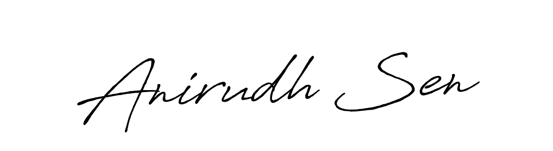 Design your own signature with our free online signature maker. With this signature software, you can create a handwritten (Antro_Vectra_Bolder) signature for name Anirudh Sen. Anirudh Sen signature style 7 images and pictures png