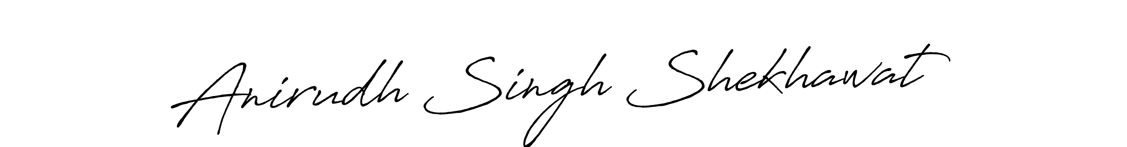 Create a beautiful signature design for name Anirudh Singh Shekhawat. With this signature (Antro_Vectra_Bolder) fonts, you can make a handwritten signature for free. Anirudh Singh Shekhawat signature style 7 images and pictures png