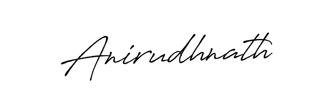 How to make Anirudhnath name signature. Use Antro_Vectra_Bolder style for creating short signs online. This is the latest handwritten sign. Anirudhnath signature style 7 images and pictures png