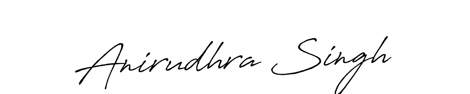 Also You can easily find your signature by using the search form. We will create Anirudhra Singh name handwritten signature images for you free of cost using Antro_Vectra_Bolder sign style. Anirudhra Singh signature style 7 images and pictures png