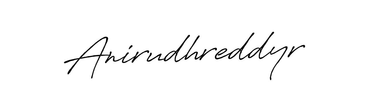 Also we have Anirudhreddyr name is the best signature style. Create professional handwritten signature collection using Antro_Vectra_Bolder autograph style. Anirudhreddyr signature style 7 images and pictures png