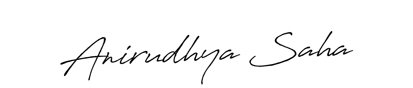 Also we have Anirudhya Saha name is the best signature style. Create professional handwritten signature collection using Antro_Vectra_Bolder autograph style. Anirudhya Saha signature style 7 images and pictures png