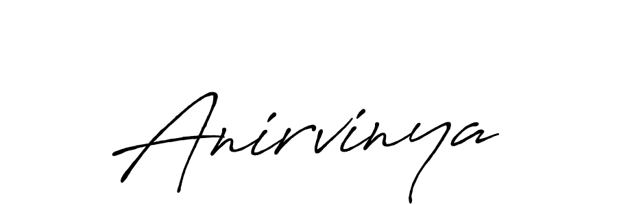 Create a beautiful signature design for name Anirvinya. With this signature (Antro_Vectra_Bolder) fonts, you can make a handwritten signature for free. Anirvinya signature style 7 images and pictures png