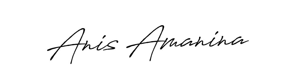 Here are the top 10 professional signature styles for the name Anis Amanina. These are the best autograph styles you can use for your name. Anis Amanina signature style 7 images and pictures png